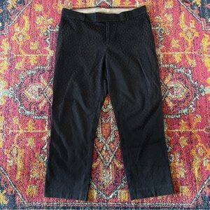 Banana Republic Navy Patterned Pants